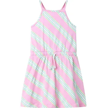 Dívčí šaty Dětské šaty se stahovací šňůrkou bez rukávů růžové 128 - 8721012007437