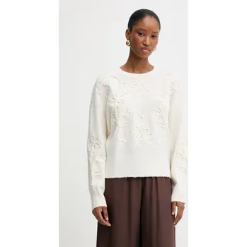 Pánský svetr Svetr z vlněné směsi Morgan MBROD béžová 01X, vel. XS