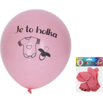 Balónek Balónek nafukovací 30 cm - sada 5ks, Holka (W025453)