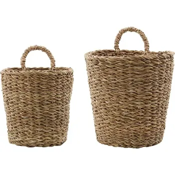 Talíř Sada ozdobných košíčků House Doctor HDHere 20 x 20 / 22 x 24 cm 2-pack 900001098 béžová 12X