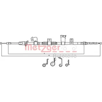 Autodíl Tažné lanko, parkovací brzda METZGER 17.2299