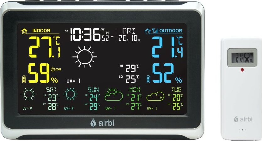 Airbi FORECAST - domácí WiFi meteostanice s chytrou předpovědí