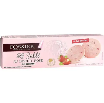 Fossier Le Sablé sušenky jahoda (110g)