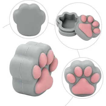 Dóza na potraviny Bongthai Silicone Rosin Cat Toe 3 ml, silikonové pouzdro BOX 30 KS
