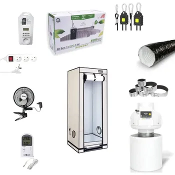 Pěstební box Growmarket Kompletní grow box Ambient LED SANlight 200W Set, 60x60x160 cm