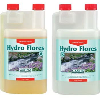 Hnojivo Canna Hydro Flores A+B 1 l, základní hnojivo na květ do tvrdé vody