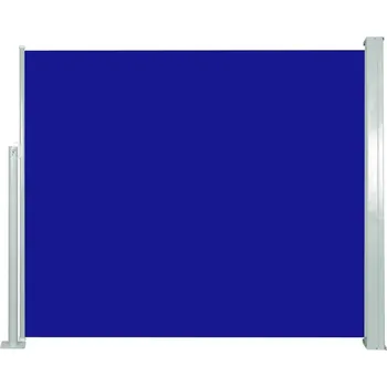 Stínicí technika Zatahovací boční markýza / zástěna 120 x 300 cm modrá - 8718475712152