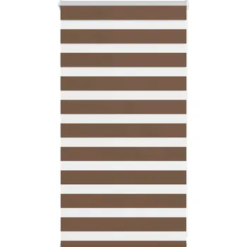 Roleta vidaXL Zebra roleta hnědá 70x100 cm šířka látky 65,9 cm polyester