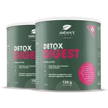 Nature's Finest Detox Digest 1+1 | podpora trávení a jaternímu detoxu | chlorella, ostropestřec, artyčok + kurkuma pro lehčí pocit