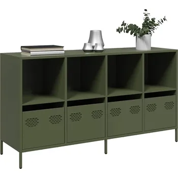 Příborník do zásuvky Příborník olivový 135 x 39 x 73,5 cm ocel válcovaná za studena - 8721158304575