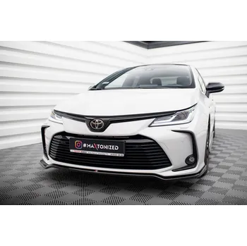 Nárazník Maxton Design spoiler pod přední nárazník pro Toyota Corolla XII 2019-/Sedan, černý lesklý plast ABS