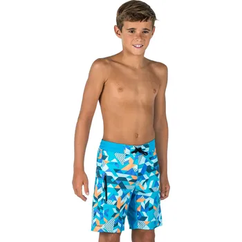 Pánské plavky OLAIAN Chlapecké surfařské kraťasy 550 Softgeo 12 LET