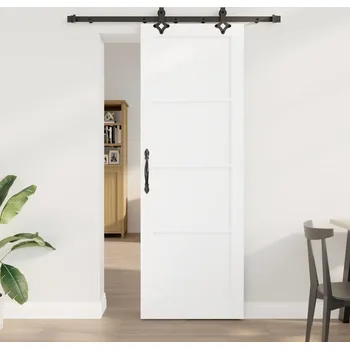 Interiérové dveře vidaXL Posuvné dveře Jiný ORKDAL Bílá a černá 73,5 x 211 cm [3333609]