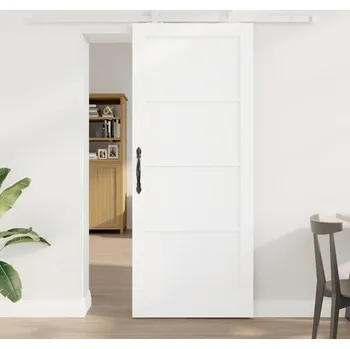 Interiérové dveře vidaXL Posuvné dveře ORKDAL Bílá 83 x 202 cm Masivní borové dřevo [3333421]