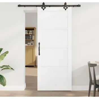 Interiérové dveře vidaXL Posuvné dveře ORKDAL Bílá 83 x 202 cm Masivní borové dřevo [3333617]