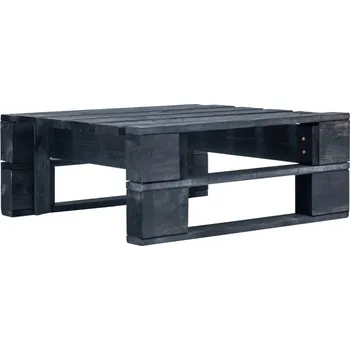 Zahradní pohovka Zahradní taburet z palet dřevo černý - 8719883692852