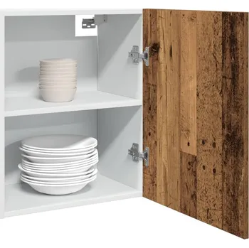 Příborník do zásuvky Závěsné skříňky 2 ks "Lyon" staré dřevo 50 x 31 x 60 cm, umělé dřevo - 8721158436382