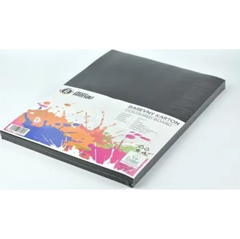 Karton Barevný karton A3/ 100 ks, 180g, černý