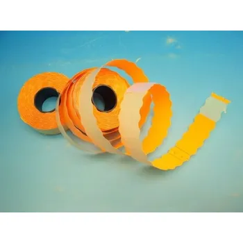 Samolepící etiketa Etikety cenové 26x12 UNI signální oranžové