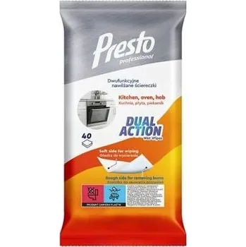 Utěrka Presto vlhčené utěrky 2v1 do kuchyně a na troubu, 40 ks