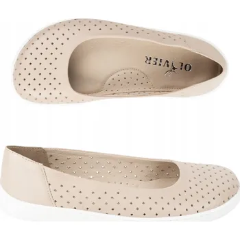 Dámské lodičky BAREFOOT Dámské Lodičky minimalistické 1771POL s děrováním béžové 39