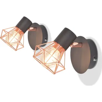 Nástěnné svítidlo Nástěnné lampy 2 ks 2 LED žárovky se žhavicím vláknem 8 W - 8718475532460