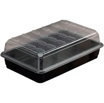 Minipařeniště Garland Midi Black 37.5x23x12.5 cm, plastový pařníček