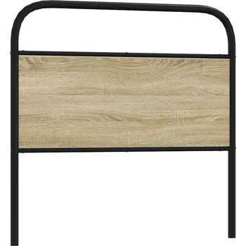 Čelo postele dub sonoma 90 cm ocel a kompozitní dřevo - 8721158563804