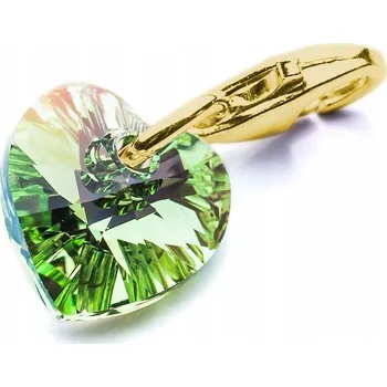 Přívěsek Přívěsek charms na náramky Stříbro 925 se křišťálem Swarovski Srdce 10mm PERAB