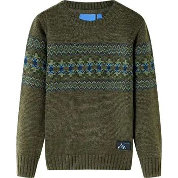 Chlapecké tričko Dětský svetr pletený khaki 128 - 8721012040588