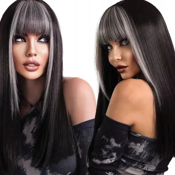 Paruka Paruka dlouhé syntetické hnědé vlasy Althair dámská