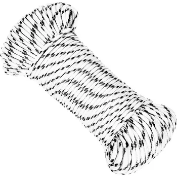 Sport Splétané lodní lano bílé 4 mm x 50 m polyester - 8720287130314
