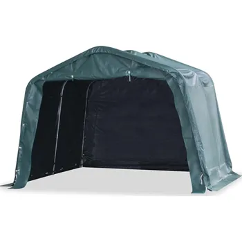 Mobilní přístřešek pro zvířata PVC 550 g/m² 3,3x3,2 m tm. zelený - 8720286054901