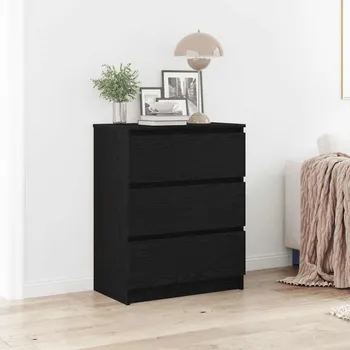 Příborník do zásuvky Příborník černý dub 60x35x76 cm kompozitní dřevo - 8721158768964