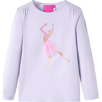 Chlapecké tričko Dětské tričko s dlouhým rukávem světle šeříkové 116 - 8721012035676