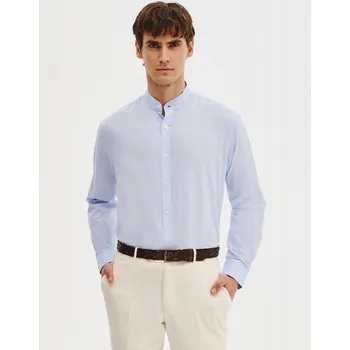 Pánská košile Pako lorente Pánská košile ležérní s dlouhým rukávem regular lněná velikost 3XL