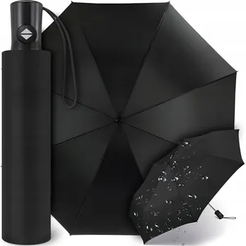 Swifts automatický skládací deštník s pouzdrem, černý