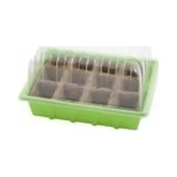 Minipařeniště HGA Garden Propagator 32 & Woodee Pot - 23x18x13 cm, plastový skleníček