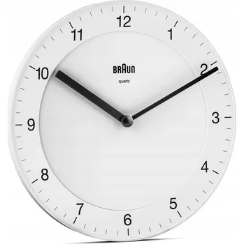 Hodiny Nástěnné hodiny Braun bílé 20 cm