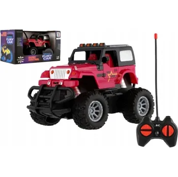autíčko Teddies RC auto terénní tyrkysové 14 cm červené