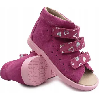 Dámské sandále Letní sandálky pro dívky z přírodní kůže Dawid 009 velikost 22