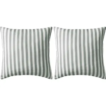 Polštář Venkovní polštáře 2 ks pruhované 45x45 cm šedivé - 8718475517351