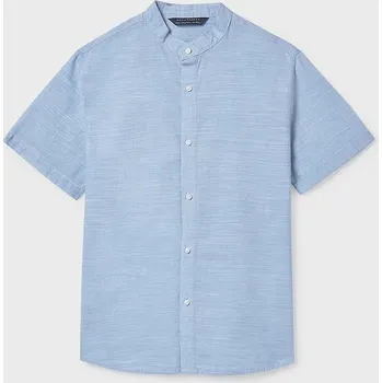 Chlapecká košile Dětská bavlněná košile Mayoral 6171.7C.Junior.PPY2 modrá 50X, vel. 172