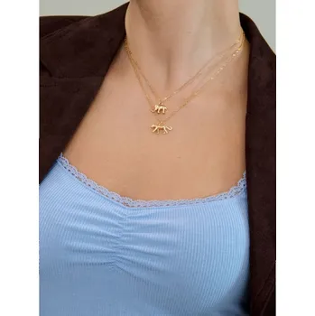 Náhrdelník Sinsay - Náhrdelník s&nbsp;přívěskem - zlatá - 721IA-GLD - 721IA-GLD-ONE