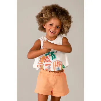 Oblečení a móda Dětská bavlněná souprava Mayoral 3228.6L.Mini.PPY2 oranžová 20X, vel. 92