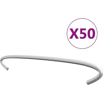 Příslušenství pro plot Gabionová táhla 50 ks pozinkovaná ocel 20 cm - 8719883734477