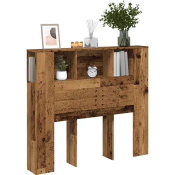 Čelo postele s úložným prostorem old wood 120 x 19 x 104,5 cm - 8721158442178