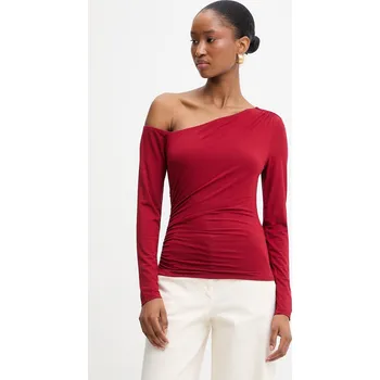 Pánské tričko Tričko s dlouhým rukávem Guess KASSADEE W6RP02.KC1J2 červená 33X, vel. L