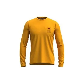 Pánské tričko Crazy Idea Long Sleeved Gulliver Man resina M; Žlutá triko + DÁREK DLE VÝBĚRU!