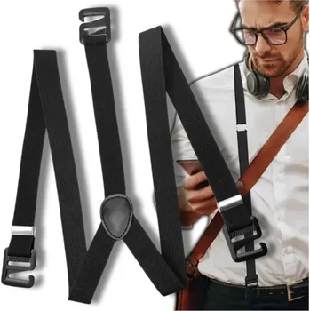 Kšandy B&J Pánské šle Dejesus černá One size